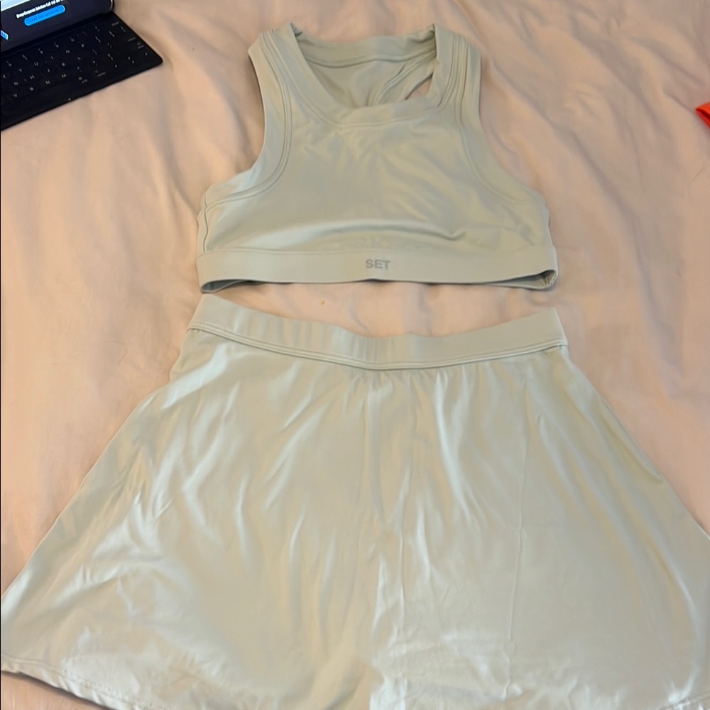 SET Active Light Green A-Line Skirt